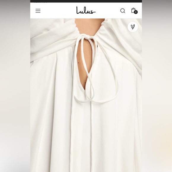 Lulus White Dress SZ.L - Picture 7 of 8